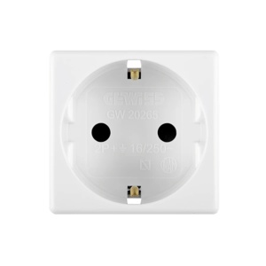 Priza modulara Gewiss GW20265, 3 module, 16A, IP20, alba