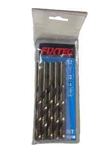Set 5 Burghie Metal HSS-G 9,5 mm, 125 mm, FIXTEC