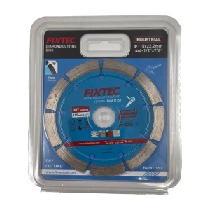 Disc diamant FIXTEC 115x22.2 mm subtire pentru taiere uscata