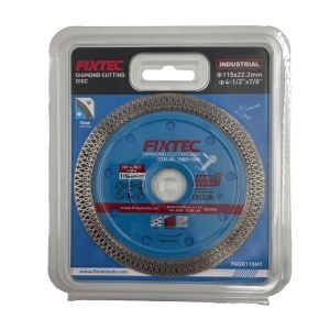 Disc diamant FIXTEC 115x22.2mm subtire pentru taiere uscata si umeda