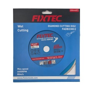 Disc diamantat FIXTEC 230 x 22.2 mm pentru taiere umeda