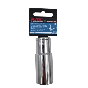 Cap cheie tubulara de impact 22 mm, FIXTEC, prindere 1/2