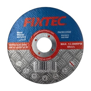 Disc abraziv FIXTEC 115X3X22.2MM