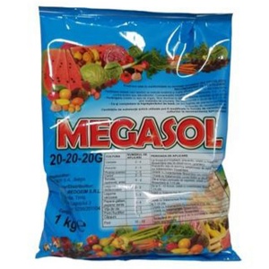 Ingrasamant solubil MEGASOL 20-20-20, pentru sisteme de irigare