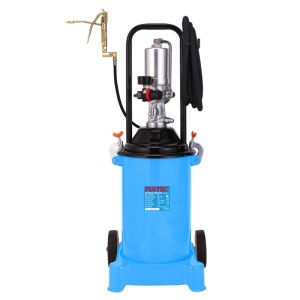 Pompa pneumatica de gresat cu vas de 12L FIXTEC, cu mâner U și roți