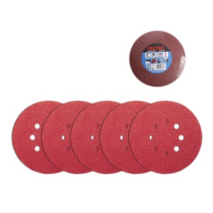 Set 5 Bucati Smirghel FIXTEC 125mm cu Prindere Velcro