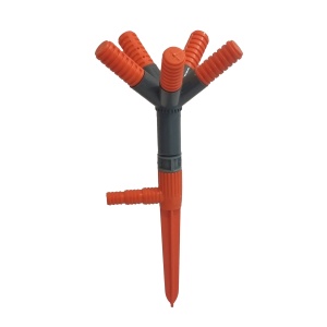 Aspersor Rotativ din PVC cu 5 Brate - Diametru irigare 12m