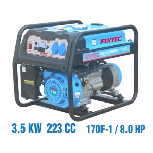 Generator pe benzina FIXTEC industrial 3.5kW, pornire electrica