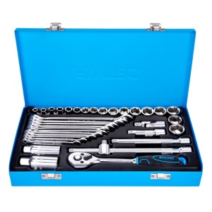 Set combinat tubulare FIXTEC, 36 piese 3/8"