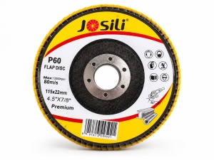 Disc lamelar Josili P60, 115 x 22 mm pentru polizor unghiular