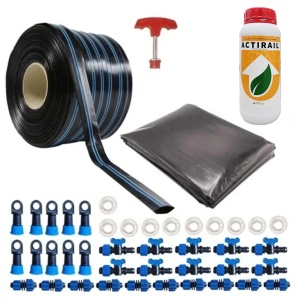 Kit 3/1 banda irigare 10cm 300m, fertilizant si mulcire