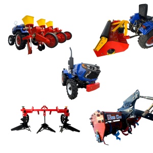 Pachet Tractor 4x4, 30CP + Plug + Freza + Semanatoare 3 randuri + Tocator Vegetatie