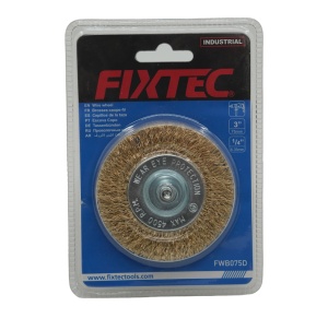 Perie Circulara FIXTEC 75 mm fir 0.30 mm shank 6.35 mm