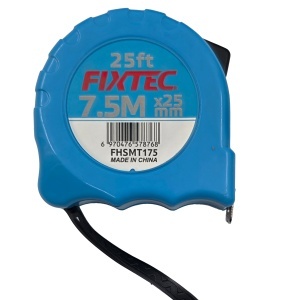 Ruleta metalica FIXTEC 7,5 m × 25 mm metric & imperial