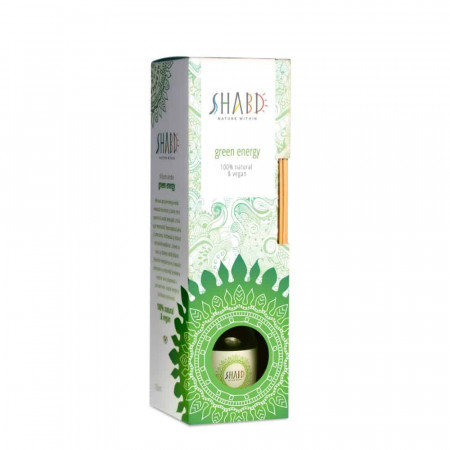 Difuzor Aromo Green Energy, cu bețișoare de ratan, pentru cameră, 100 ml