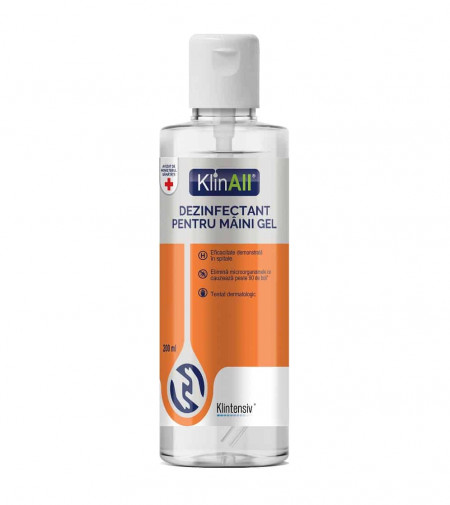 KlinAll® - Gel dezinfectant maini, 200 ml