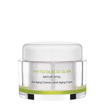 Cremă hidratantă cu ulei de măsline și acid hialuronic Phyto Olio Di Oliva Anti Aging Cream 50 ml.