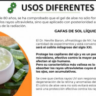 USOS DIFERENTES ALOE VERA