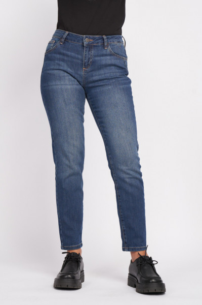 Kenvelo - Dámské Denim Kalhoty dlouhé kalhoty