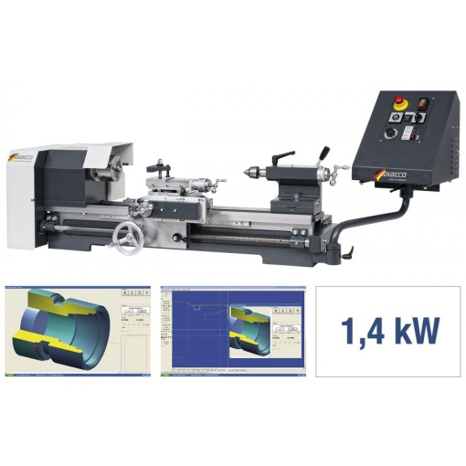 Strung de banc WABECO CNC, CC-D6000E soft NCCAD profesional, universal 125mm trei bacuri