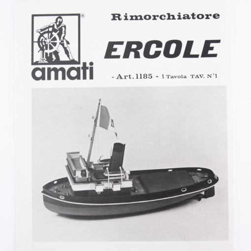 1185 Planuri constructie navomodel Amati, remorcher ERCOLE 1935