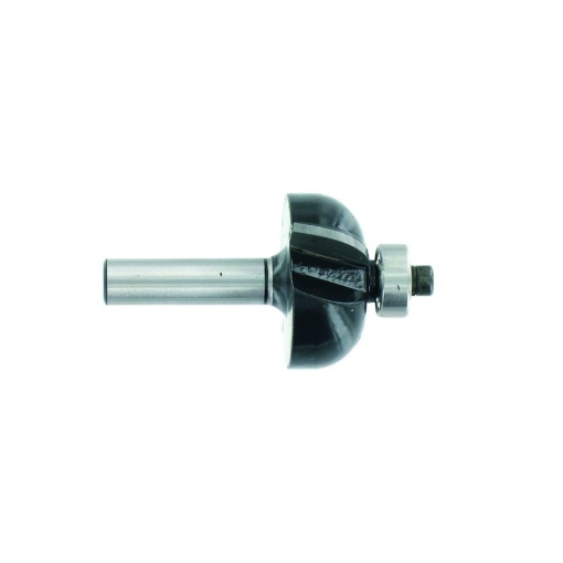 Freza cu coada, profilata 1/4 convex, placata CMS, cu rulment, Tivoly