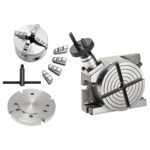 Dispozitiv de divizare ˜ 100 cu mandrină cu 4 fălci ˜ 80 mm și flanșă de montare, WABECO