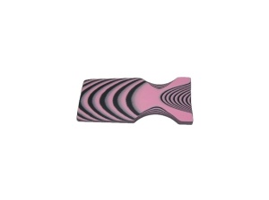 Material compozit pentru maner cutit G10 - 8 mm, SureTouch Pink Glass/Black Rubber 2/1
