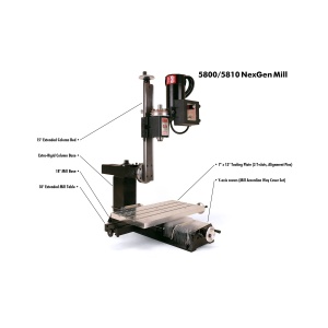 Minifreza SHERLINE NexGen de banc 5810 Metric - Img 3