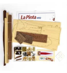 Navomodel Caravelă La Pinta, scara1:65 Kit model de navă din lemn - Artesania Latina - Img 2