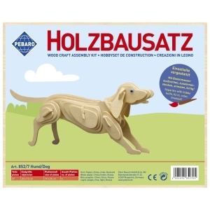 Pebaro 852/7, Kit constructie din lemn, caine, 37 piese - Img 1
