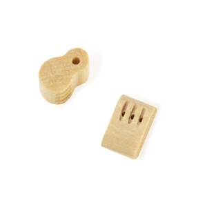Set de 10 buc scripeti tripli forma vioara, navomodelism, 7mm, Amati - Img 2