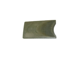 Micarta Canvas (foaie de cort) Green- 9.5 mm, pentru maner de cutit