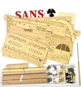 Navomodel Sanson Tugboat, scara 1:50 Kit model de navă din lemn (compatibil R/C) - Artesania Latina - Img 2