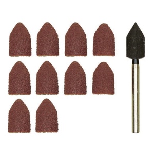 Set ax si tamburi conici, din corindon, 9x13mm, GR80 si GR150 , Proxxon 28987 - Img 1