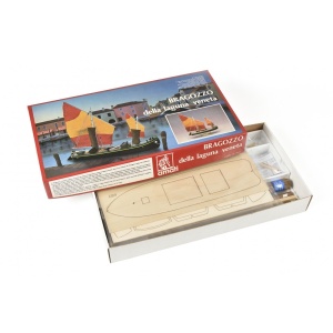 1419 Galiota greceasca sec. XVIII, Navomodel Amati, Scara 1:65, Lungime 55cm - Img 1