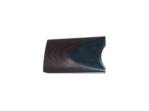Material compozit pentru maner cutit G10 - 8 mm, Black/Red 2/2