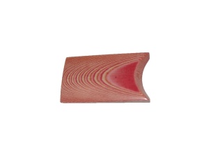 Micarta de in 8 mm Red/Natural 1/1, pentru maner de cutit