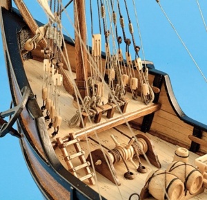 Navomodel Caravelă La Pinta, scara1:65 Kit model de navă din lemn - Artesania Latina - Img 4