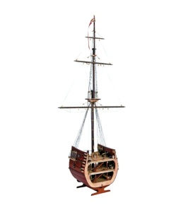 Navomodel Secțiune din Galeonul San Francisco, scara 1:50 Kit model de navă din lemn - Artesania Latina - Img 1