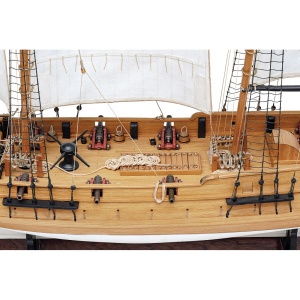 1446 ADVENTURE - Nava de pirati 1760, Navomodel Amati, Scara 1:60 - Lungime 78cm - Img 7