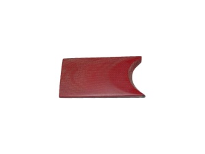 Micarta Canvas (foaie de cort) Red- 9.5 mm, pentru maner de cutit