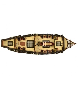Navomodel Galeonul San Francisco II, scara 1:90 kit de model de nava din lemn - Artesania Latina - Img 5