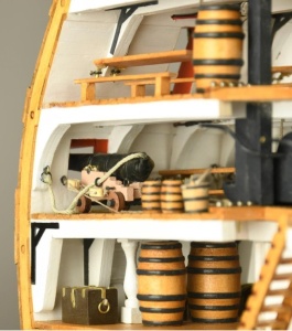 Navomodel sectiunea transversala a HMS Victory, scara 1:72 Kit model de nava din lemn - Artesania Latina - Img 8