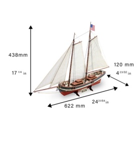 Navomodel U.S. Pilot Boat Swift, scara 1:50 - Artesania Latina - Img 3