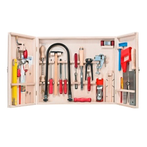 Pebaro 419, Trusa expert in cutie de lemn + set extins de unelte - Img 1