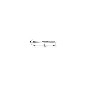 Penseta varf plat pentru modelism / hobby / mecanica, Unior - Img 3