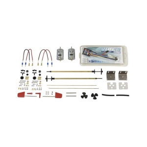 1608/02 Kit de motorizare pentru nava ITALIAN RUNABOUT - 1970 (Tip Riva Aquarama), Navomodel Amati - Img 1