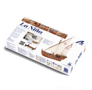 Navomodel Caravel La Niña, scara 1:65 Kit machetă navă din lemn - Artesania Latina - Img 7