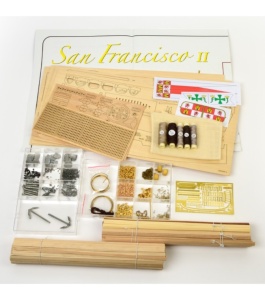 Navomodel Galeonul San Francisco II, scara 1:90 kit de model de nava din lemn - Artesania Latina - Img 2